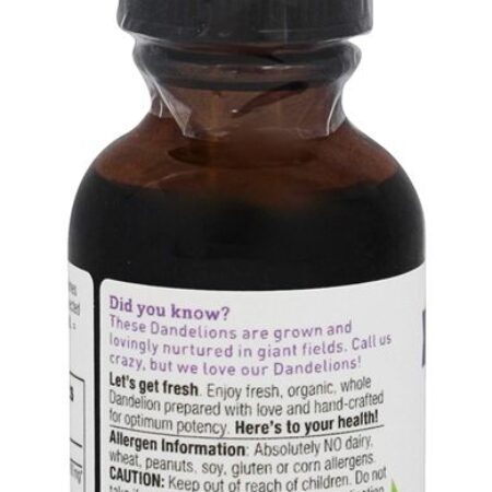 Raiz de dente de leão de extrato orgânico fresco - 1 fl. oz. Oregon's Wild Harvest - Imagem 3
