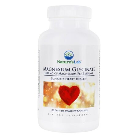 Glicinato de Magnésio 400 mg. - Cápsulas 120 Nature's Lab