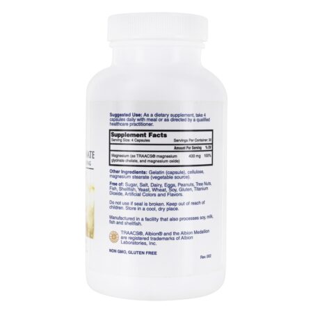 Glicinato de Magnésio 400 mg. - Cápsulas 120 Nature's Lab - Image 2