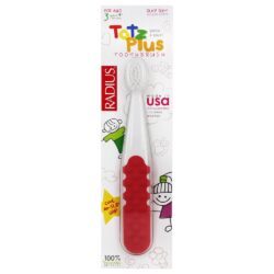 Escova de dentes macia e sedosa Totz Plus para idades 3 + Cores sortidas Radius