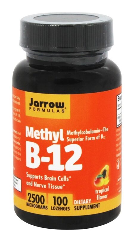 Sabor Tropical Metil B12 2500 mcg. - 100 Pastilhas Jarrow Formulas