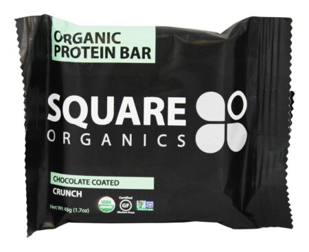 Crunch revestido de chocolate com proteína orgânica - 1.7 oz. Square Organics