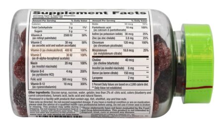 Sabores de frutas naturais multivitaminas completos masculinos - 70 Gummies Vitafusion - Image 2