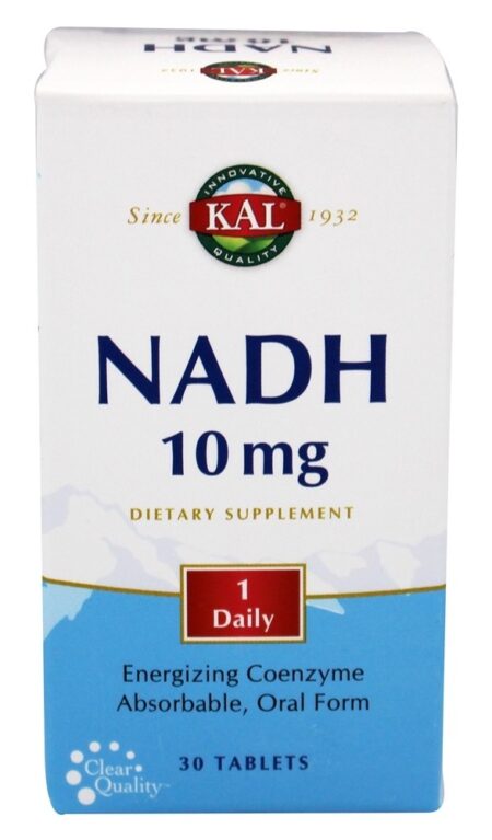 NADH 10 mg. - 30 Tablets Kal