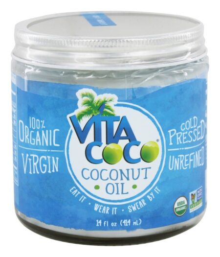 Óleo de Coco Virgem Prensado a Frio Orgânico - 14 fl. oz. Vita Coco