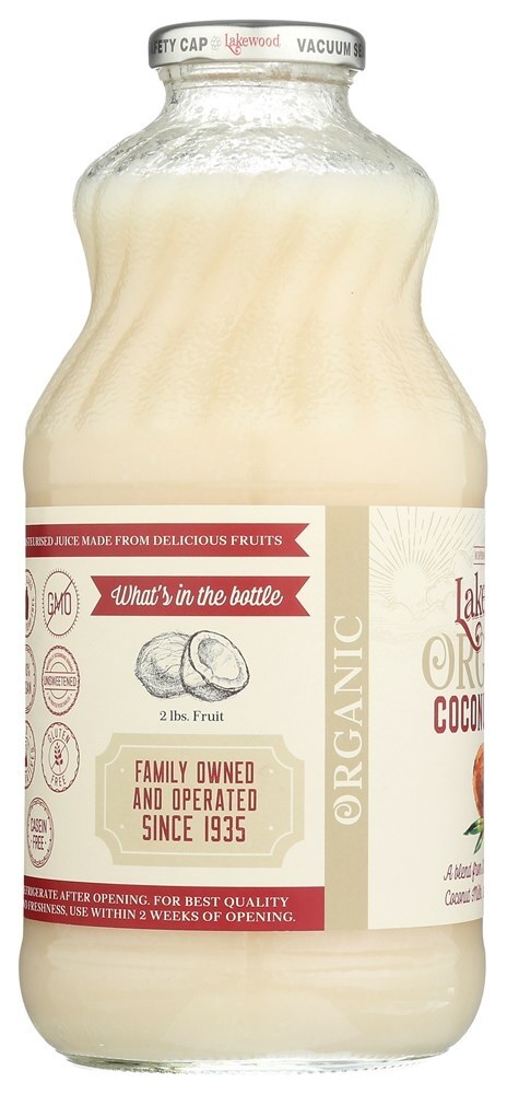 Coco Orgânico Mistura de Suco de Frutas - 32 fl. oz. Lakewood - Imagem 4