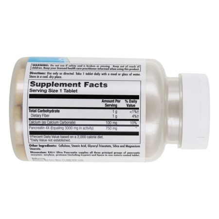 Ultra Pancreatina 3000 mg. - 100 Tablets Kal - Image 2