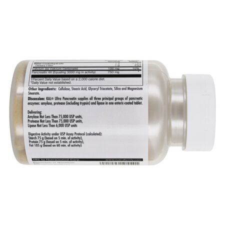 Ultra Pancreatina 3000 mg. - 100 Tablets Kal - Image 3