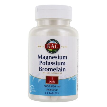 Bromelina De Potássio De Magnésio - 60 Tablets Kal