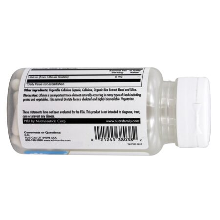 Orotato de Lítio Forma Biodisponível 5 mg. - Cápsulas vegetarianas 60 Kal - Image 3