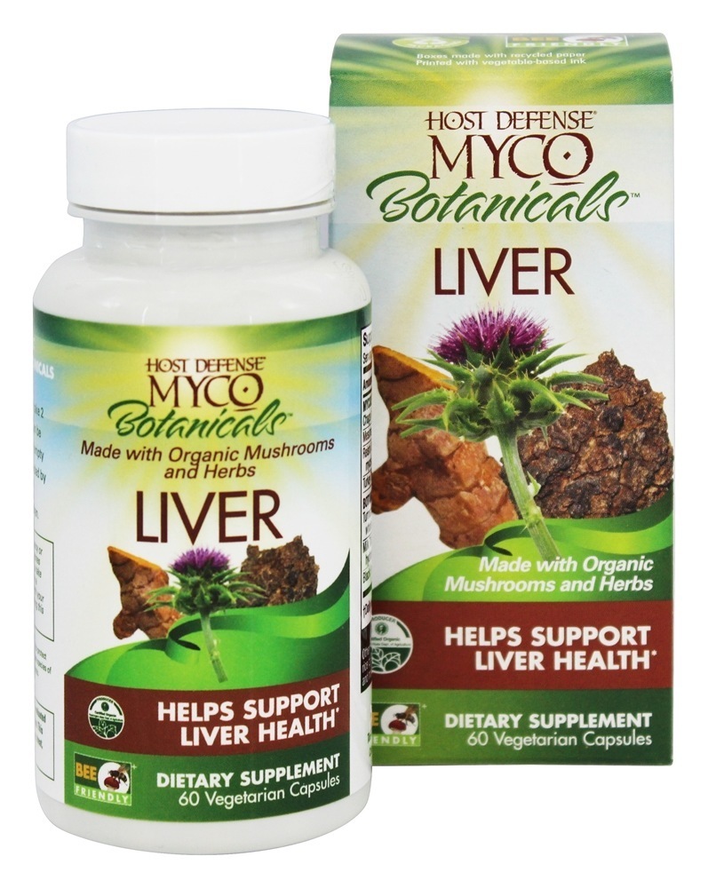 Fígado MycoBotanicals - Cápsulas vegetarianas 60 Host Defense