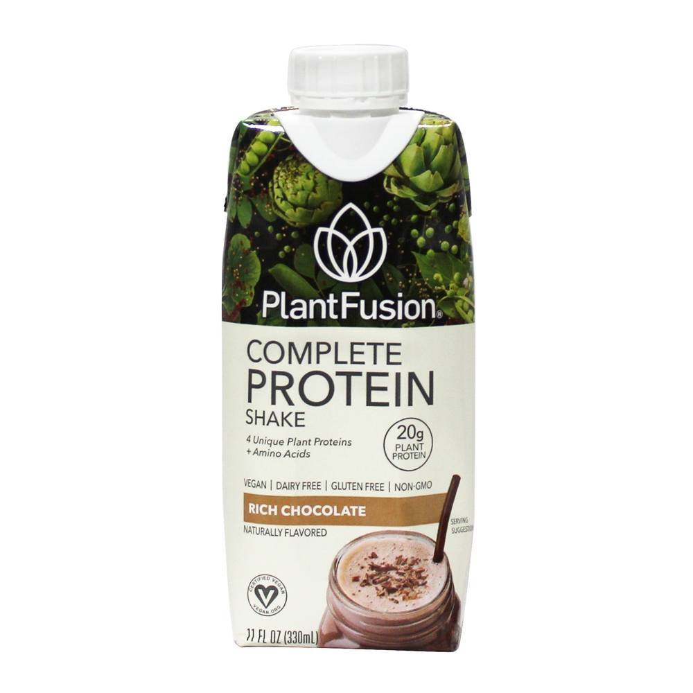 Shake de proteína vegetal completo pronto para beber chocolate rico - Pacote 12 PlantFusion - Imagem 5