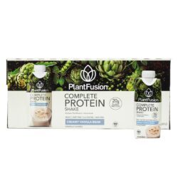 Shake de Proteína Vegetal Completo Pronto para Beber Feijão de Baunilha - Pacote 12 PlantFusion