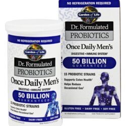 Dr. Formulated Probiótico para Homens Um Por Dia 50 Bilhões de UFC - Cápsulas vegetarianas 30 Garden of Life