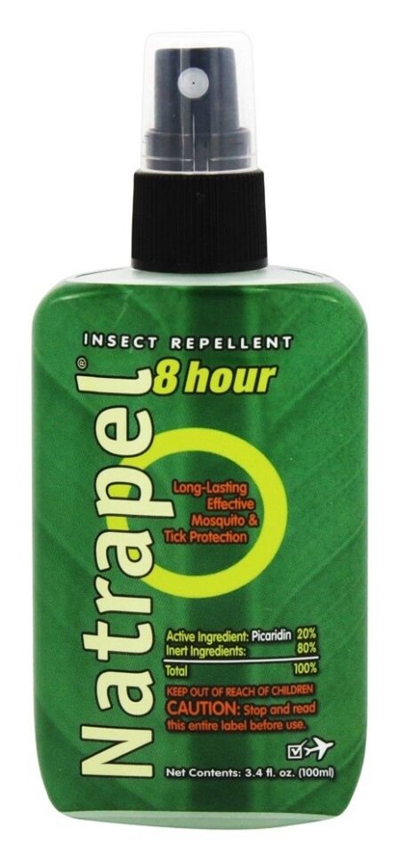 Repelente de insetos de 8 horas livre de Deet - 3.4 fl. oz. Natrapel