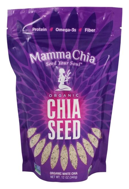 Sementes de Chia brancas orgânicas - 12 oz. Mamma Chia