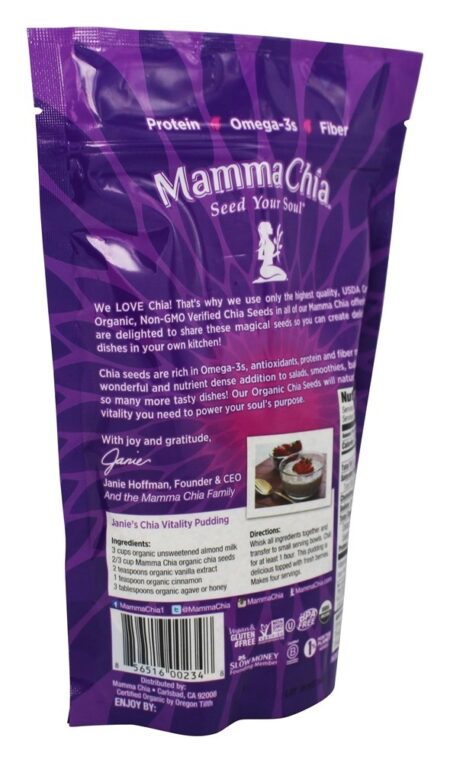 Sementes de Chia brancas orgânicas - 12 oz. Mamma Chia - Image 2