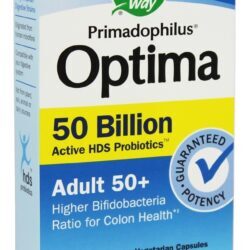 Primadophilu Optima Adulto 50+ Ativo HD Probiotic Completar 50 Bilhões de UFC - Cápsulas vegetarianas 30 Nature's Way