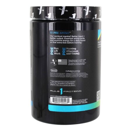 R1 Pre Amino Powder 30 Porções de Limonada Azul Razz - 252 Gramas Rule One Proteins - Image 3