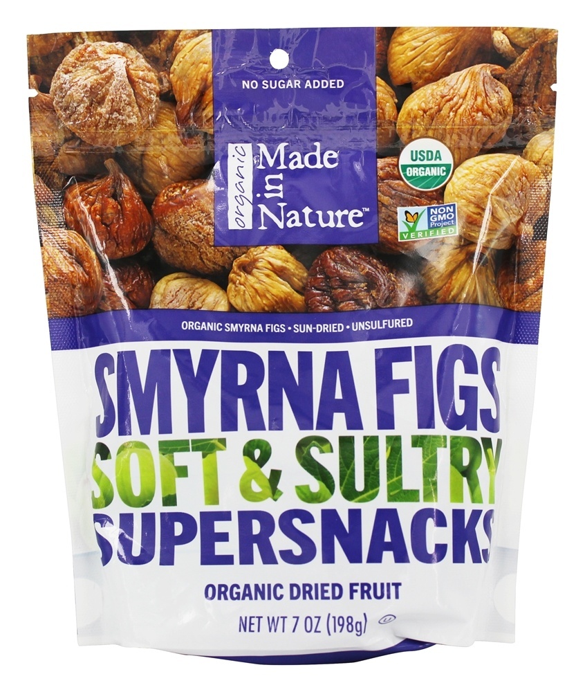 Smyrna Figs Supersnacks Macios e Sensuais - 7 oz. Made in Nature