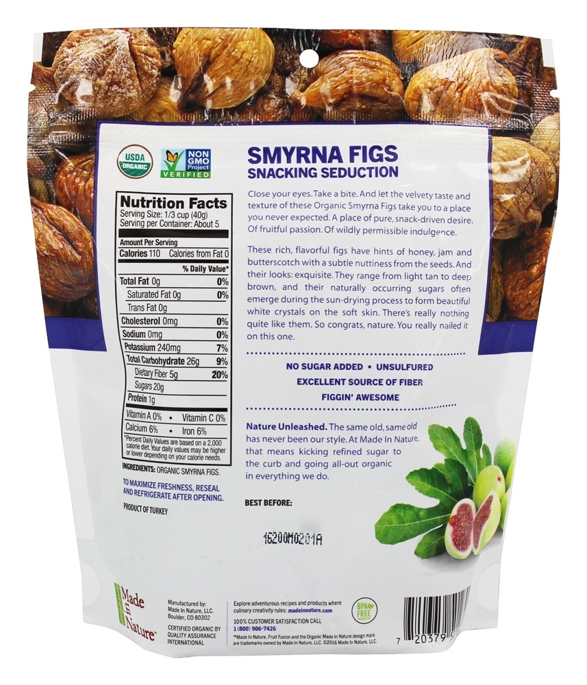 Smyrna Figs Supersnacks Macios e Sensuais - 7 oz. Made in Nature - Imagem 2