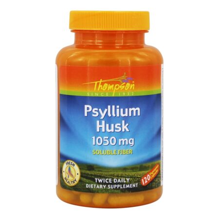 Fibra Solúvel em Psyllium Husk 1050 mg. - Cápsulas 120 Thompson