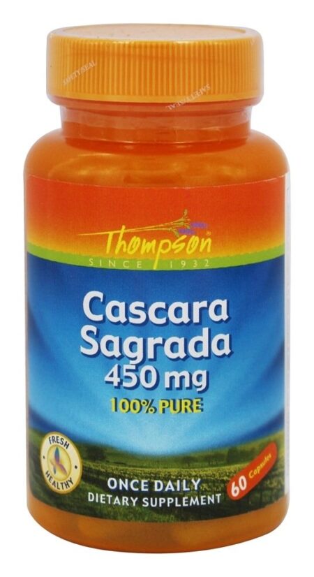 Cascara Sagrada 100 % Pure 450 mg. - Cápsulas 60 Thompson