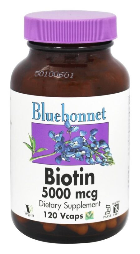 Biotina 5000 mcg. - Cápsulas vegetarianas 120 Bluebonnet Nutrition