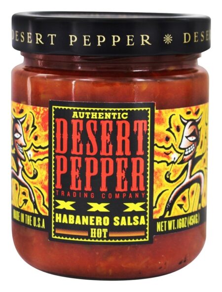 Salsa Quente Autêntica XXX Habanero - 16 oz. Desert Pepper