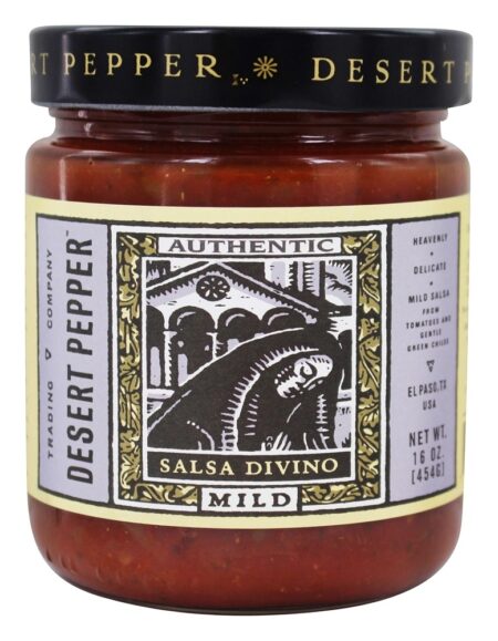 Salsa leve autêntica Divino - 16 oz. Desert Pepper