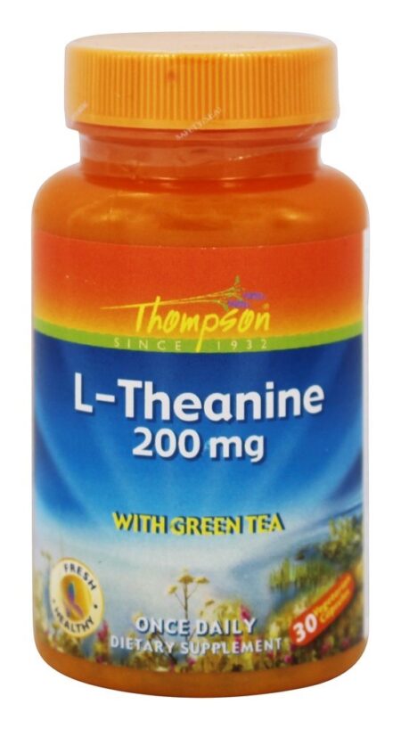 L-teanina com chá verde 200 mg. - Cápsulas vegetarianas 30 Thompson