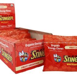 A energia orgânica mastiga com vitamina C Fruit Smoothie - 12 Pacotes (s) Honey Stinger