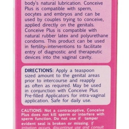 Tubo multiuso para lubrificantes de fertilidade - 2.5 fl. oz. Conceive Plus - Imagem 3