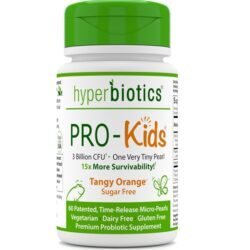 Pró-Crianças Probiotic Tangy Laranja 3 Bilhões de UFC - 60 Micro-pérolas Hyperbiotics