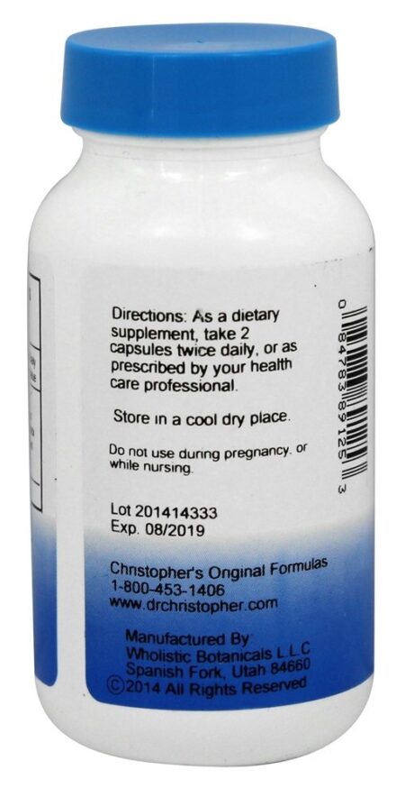 Fórmula Herbal Iron 450 mg. - Cápsulas vegetarianas 100 Dr. Christopher's Original Formulas - Image 3