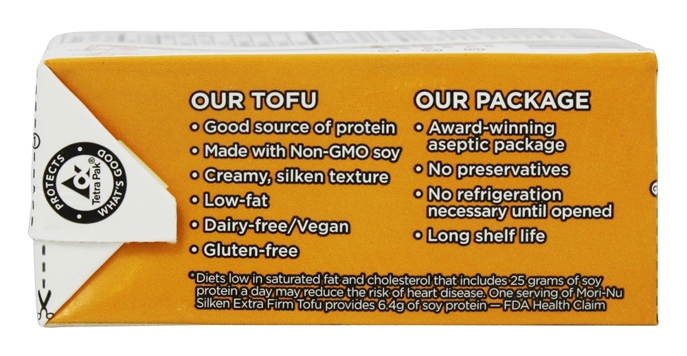 Tofu Silken Empresa Extra - 12.3 oz. Mori-Nu - Imagem 3