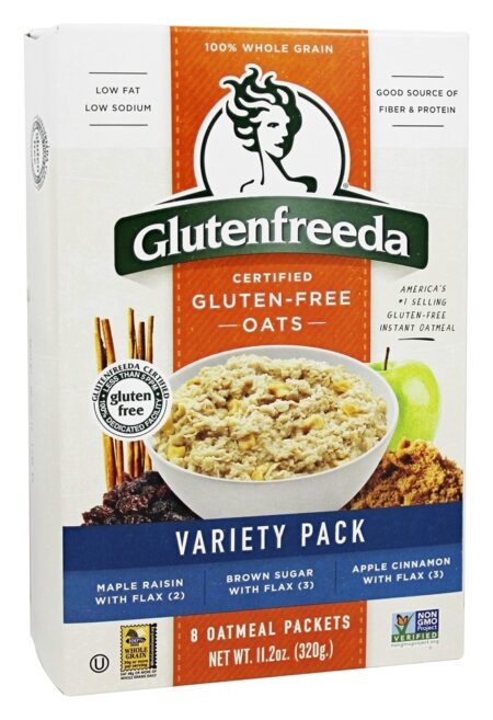 Pacote Instantâneo de Variedade de Aveia - 8 Pacotes (s) Glutenfreeda