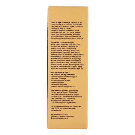 Óleo de Limpeza Facial Orgânico - 2 fl. oz. Cocokind - Image 3