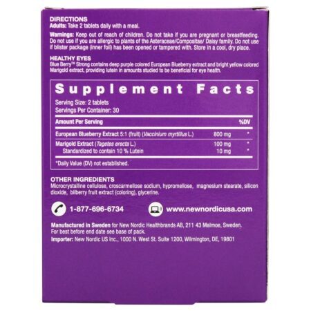 Blue Berry Strong - 60 Tablets New Nordic - Imagem 2