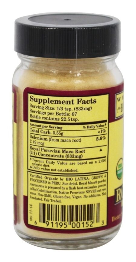 Real Maca Pó Superfoo - 2.01 oz. Whole World Botanicals - Image 2