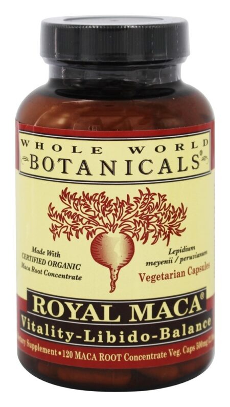 Royal Maca Vitality-Libido- Balance - Cápsulas vegetarianas 120 Whole World Botanicals