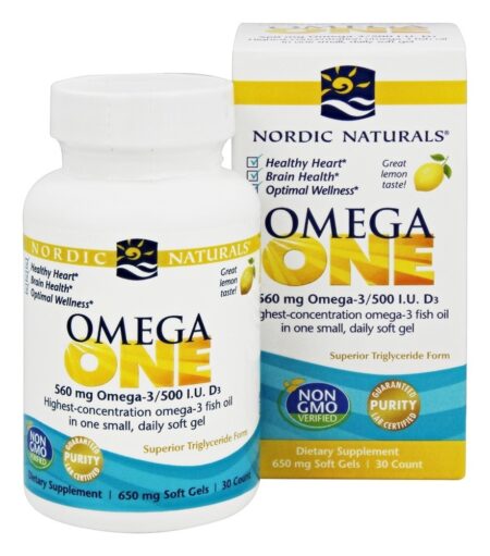 Omega Um limão 560 mg. - 30 Softgels Nordic Naturals