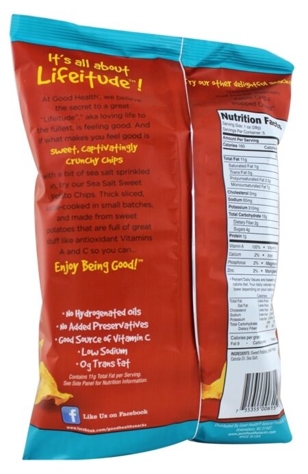 Batata Doce Chaleira Chips Mar Salgado - 5 oz. Good Health Natural Foods - Image 3