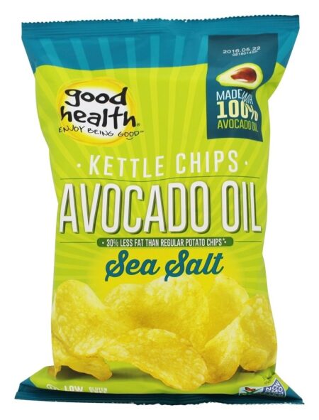 Chaleira De Óleo De Abacate Chips De Sal Do Mar - 5 oz. Good Health Natural Foods