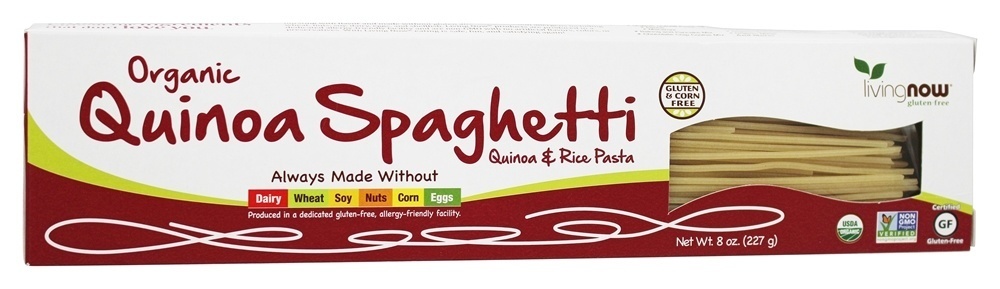 Espaguete de Quinoa orgânica - 8 oz. NOW Foods