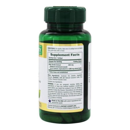 Milk Thistle 1000 mg. - 50 Softgels Nature's Bounty - Imagem 2