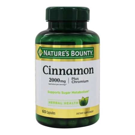 Canela Mais Crômio 2000 mg. - Cápsulas 60 Nature's Bounty