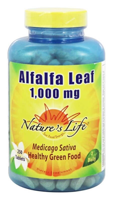 Folha de Alfafa 1000 mg. - 250 Tablets Nature's Life