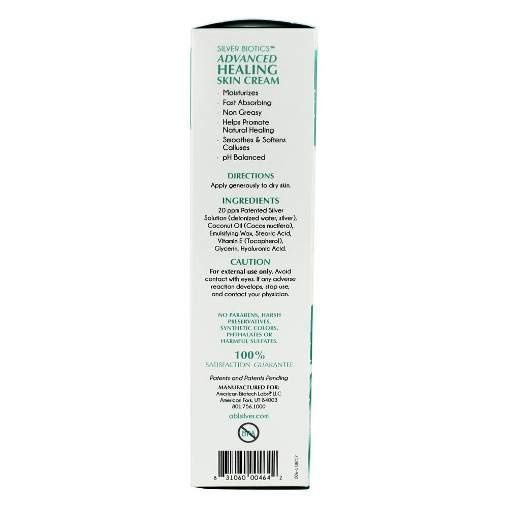 Creme de pele de cura avançada Creme de pele perfurada de nano-prata SilverSol - 3.4 fl. oz. American Biotech Labs - Imagem 3