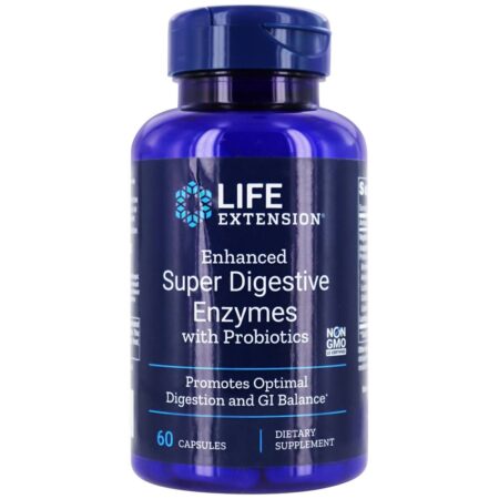 Enzimas Super Digestivas Otimizadas com Probióticos - Cápsulas 60 Life Extension